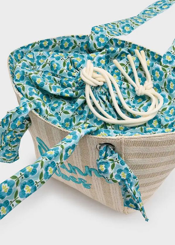 Mayoral 10208 Girl's OS Basket Beach Bag