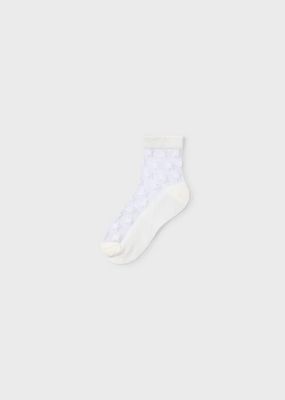 Mayoral 10186 Girl's Mesh Socks/
