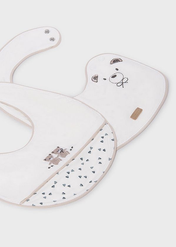 Mayoral 9074 Baby's Embroidered Bib Set 2PC/3M