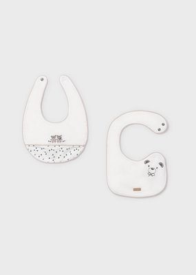 Mayoral 9074 Baby's Embroidered Bib Set 2PC/3M
