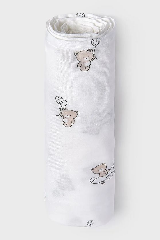 Mayoral 9059 Baby's Muslin Swaddle Blanket 114x114" Size 1