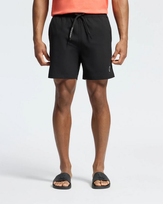 Psycho Bunny B6W453F200 Men's Hydrochromic Printed Swim Trunks