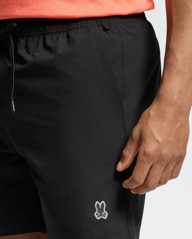 Psycho Bunny B6W453F200 Men's Hydrochromic Printed Swim Trunks