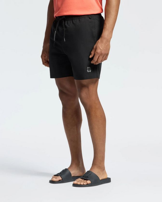 Psycho Bunny B6W453F200 Men's Hydrochromic Printed Swim Trunks