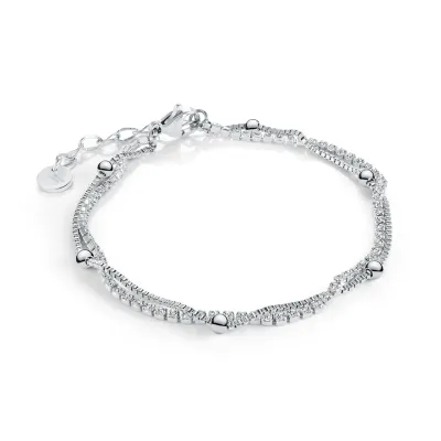 Italgem SWB279 Women's Double Layer Bracelet/