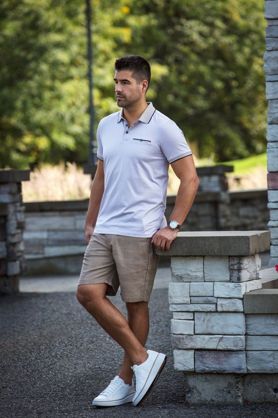 Au Noir MAYBERRY Men’s Printed Polo