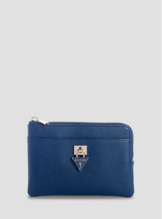 Guess ZG9919148 Patsie SLG Key Ring Pounch/, Color: NAVY