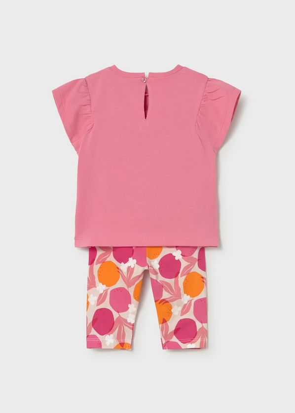 Mayoral 1751 Baby Girl Top & Legging Set Girl & Cat / PINK