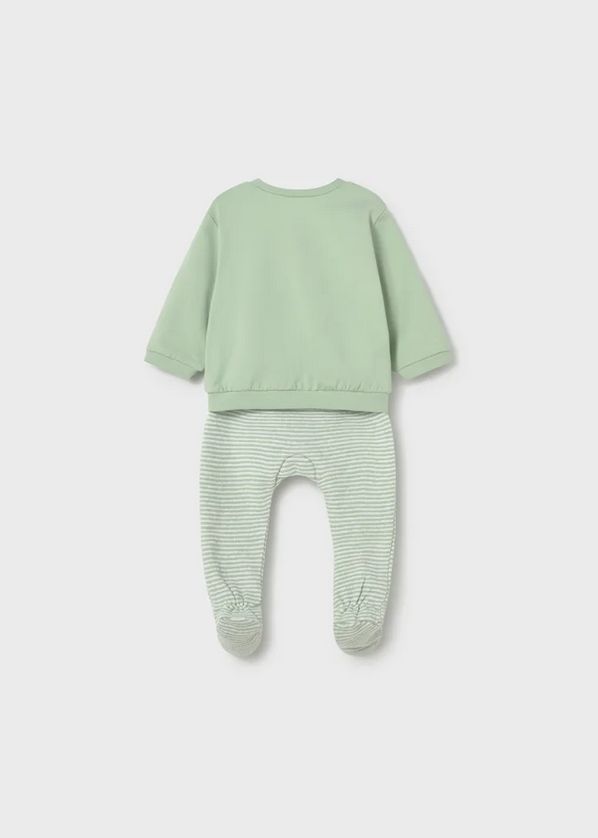 Mayoral 1599 Baby Long Sleeve Star Top & Striped Joggers Set