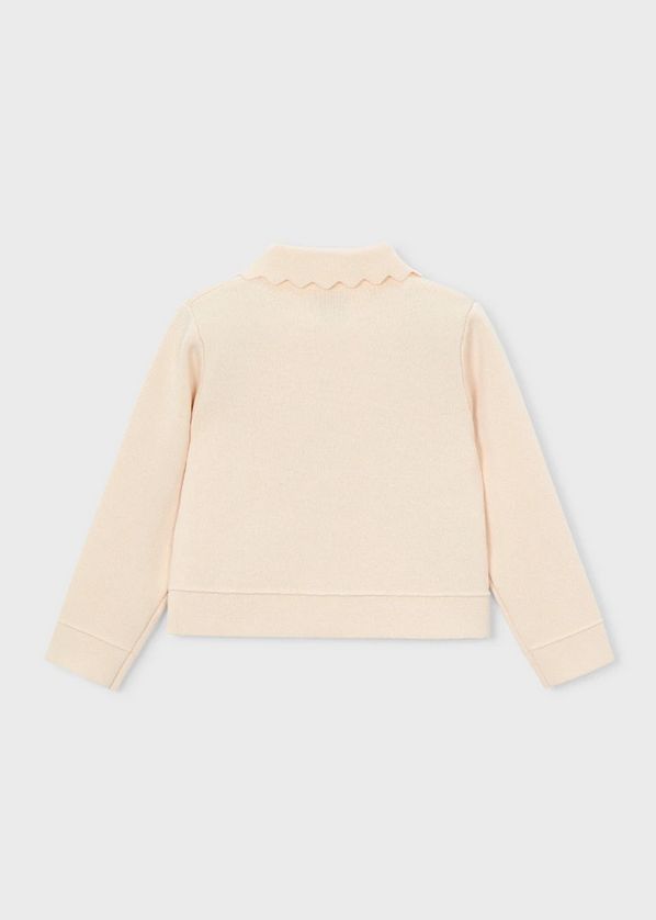 Mayoral 3450 Girl's Long Sleeve Basic Button Knit Cardigan