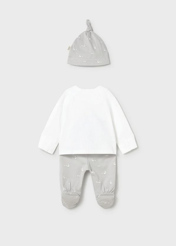 Mayoral 1506 Baby Long Sleeve Top Pants & Hat Set