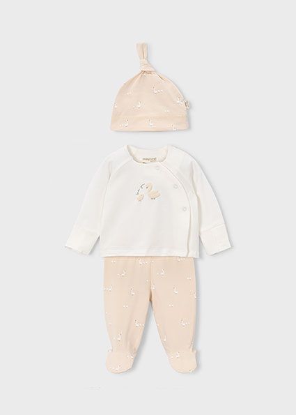 Mayoral 1506 Baby Long Sleeve Top Pants & Hat Set