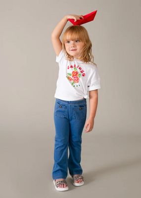  Mayoral 3721 Girl's Flared Leggings w/ Pockets/