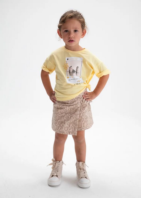 Mayoral 3016 Girl's Short Sleeve Aesthetic Style T-Shirt