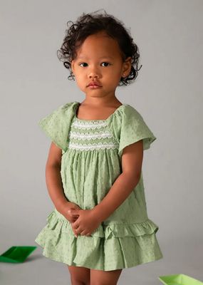 Mayoral 1912 Girl's SL Swiss Dot Dress /
