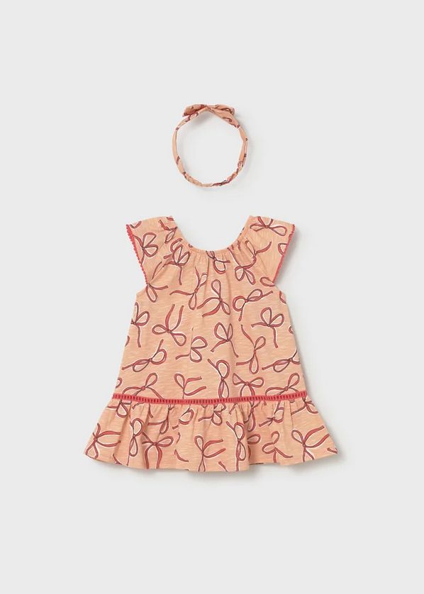 Mayoral 1923 Baby Girl's SL Bow Dress & Headband Set