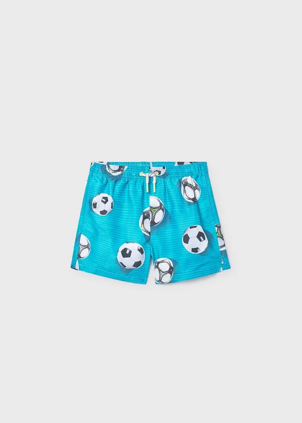 Mayoral 6692 Boy's Soccer Print Swim Shorts – Turquesa