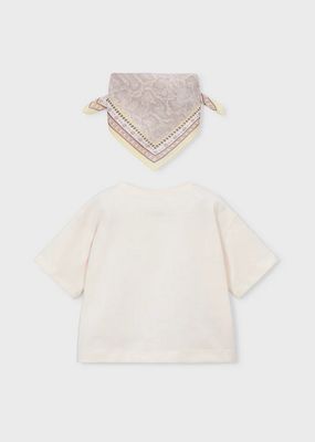 Mayoral 3009 T-Shirt & Scarf Set/