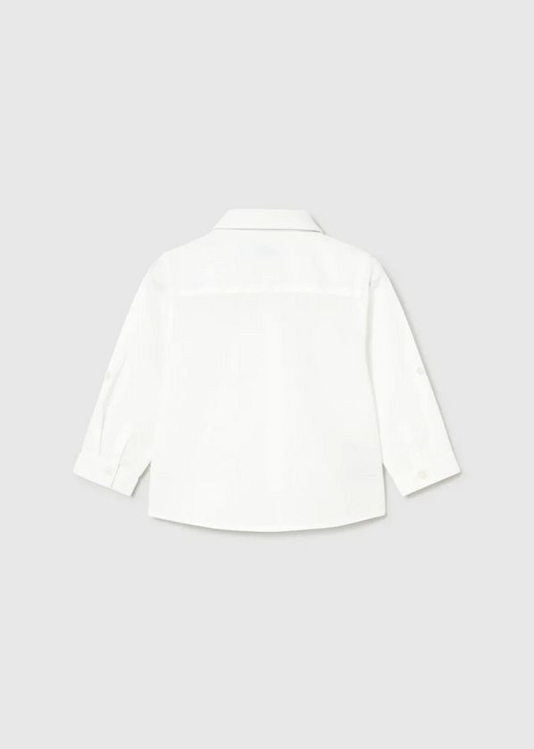 Mayoral 1118 Baby Boy's Long Sleeve Linen Shirt