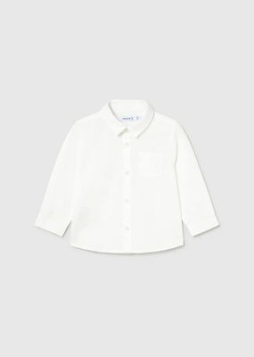 Mayoral 1118 Baby Boy's Long Sleeve Linen Shirt