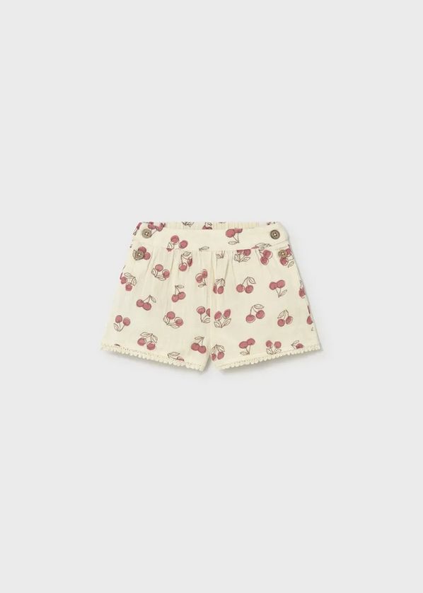 Mayoral 105/1202 Baby Girl’s Cherry T-Shirt & Fringe Shorts Set 2PC – Peonia