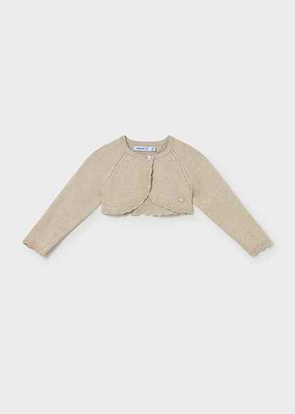 Mayoral 306 Baby Girl L/s Scalopped Bolero