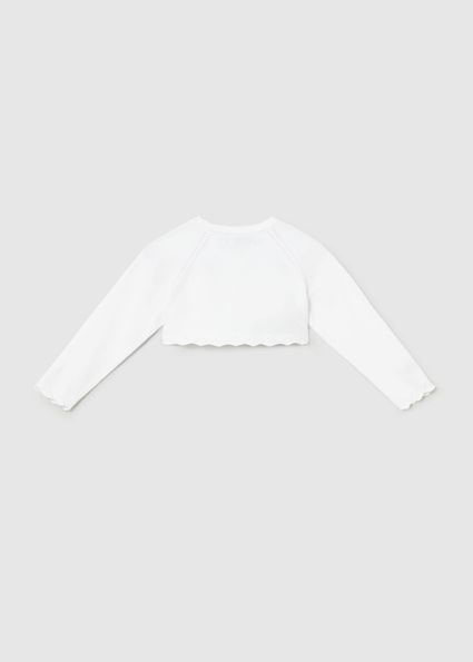 Mayoral 306 Baby Girl L/s Scalopped Bolero