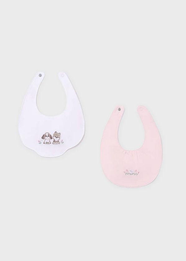 Mayoral 9077 Baby Girl Bib Flower Details /3M