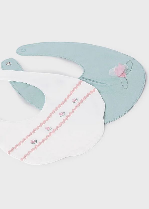 Mayoral 9077 Baby Girl Bib Flower Details /3M