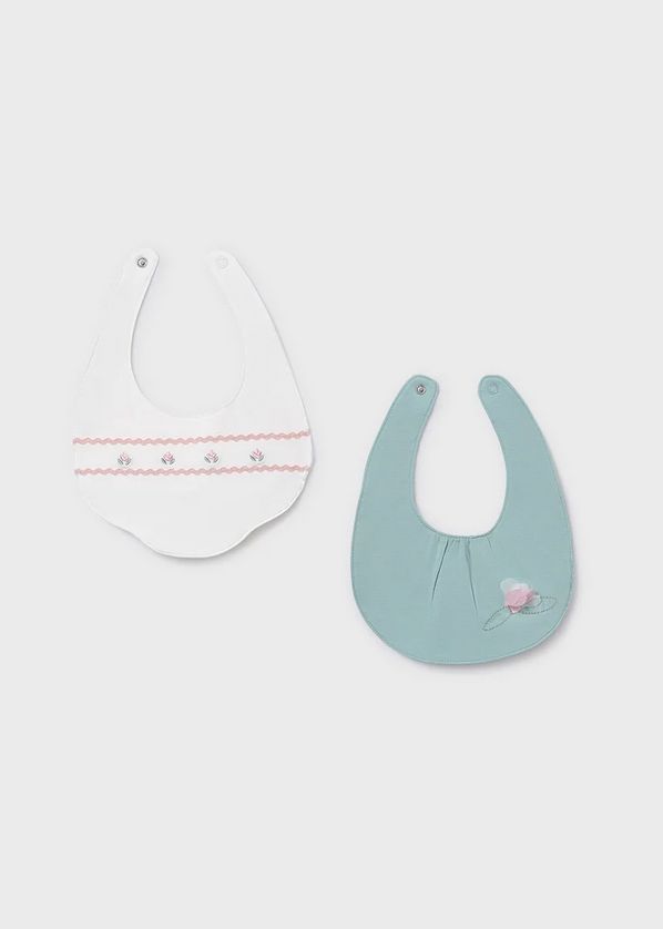 Mayoral 9077 Baby Girl Bib Flower Details /3M