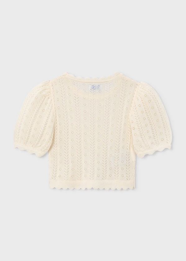 Mayoral 3003 Knit Crochet S/s Top