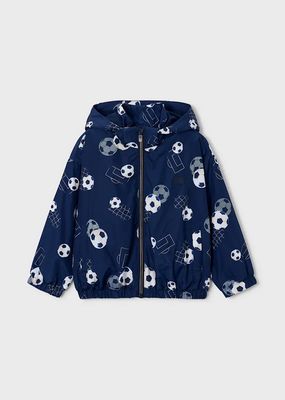 Mayoral 3446 Soccer Ball Print Windbreaker/