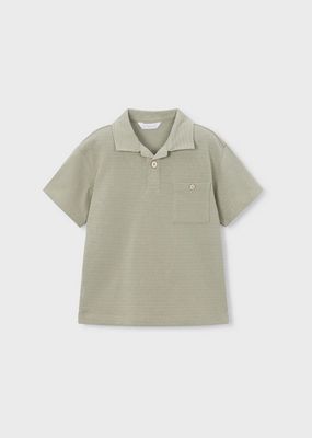 Mayoral 3105 Subtle Stripe Polo w/ Pocket/