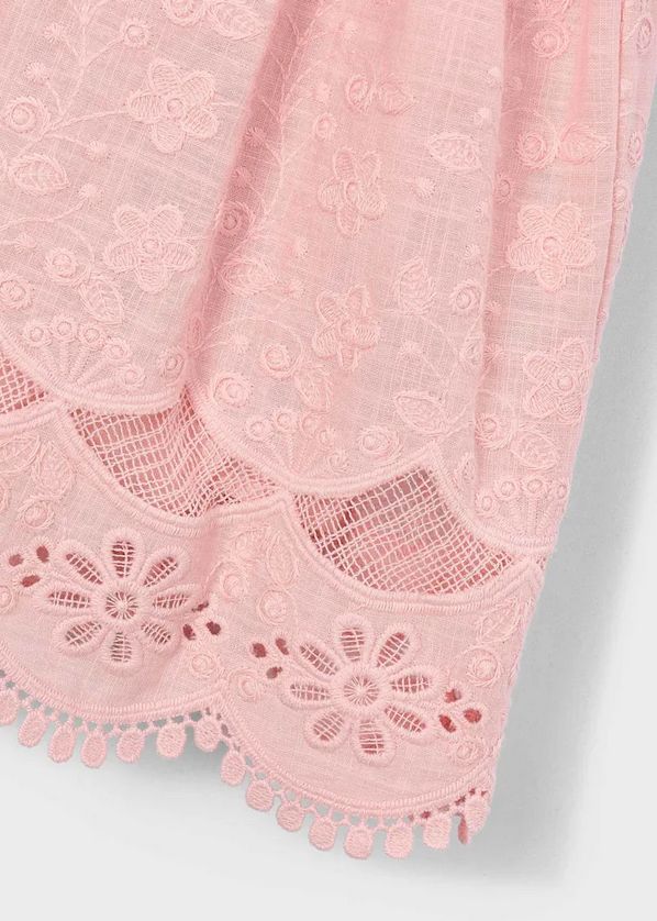 Mayoral 3923 Crochet Embroidery Ruffle Sleeve Dress