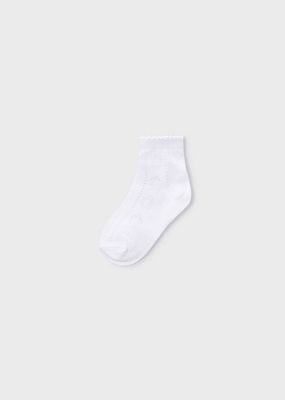 Mayoral 10185 Girls Junior Floral Detail Knit Socks