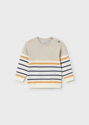 Mayoral 1309/549 Boy's LS Stripe Sweater & Jean Set