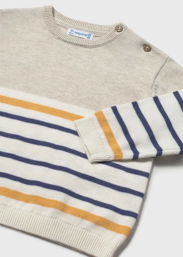 Mayoral 1309/549 Boy's Long Sleeve Stripe Sweater & Jean Set