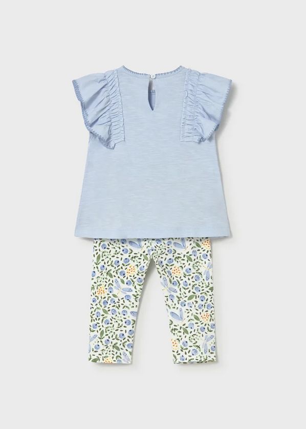 Mayoral 1748 Baby Girl's SLV Ruffle Flare Top & Legging Set