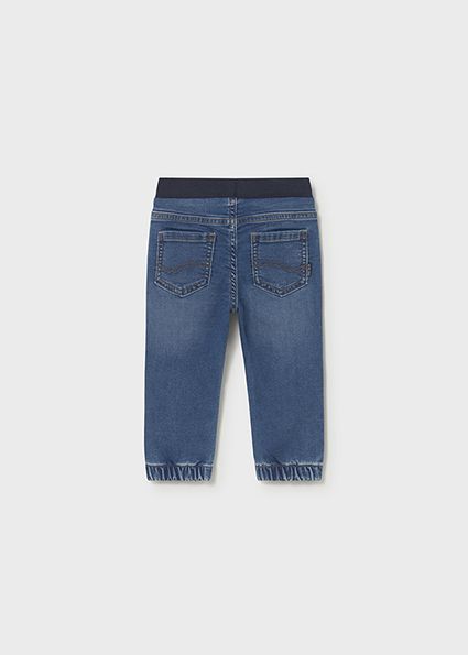 Mayoral 1017/1520 Boy's Long Sleeve T-Shirt & Denim Jogger Pants w/Drawstrings Set
