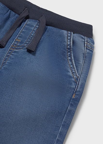 Mayoral 1017/1520 Boy's Long Sleeve T-Shirt & Denim Jogger Pants w/Drawstrings Set