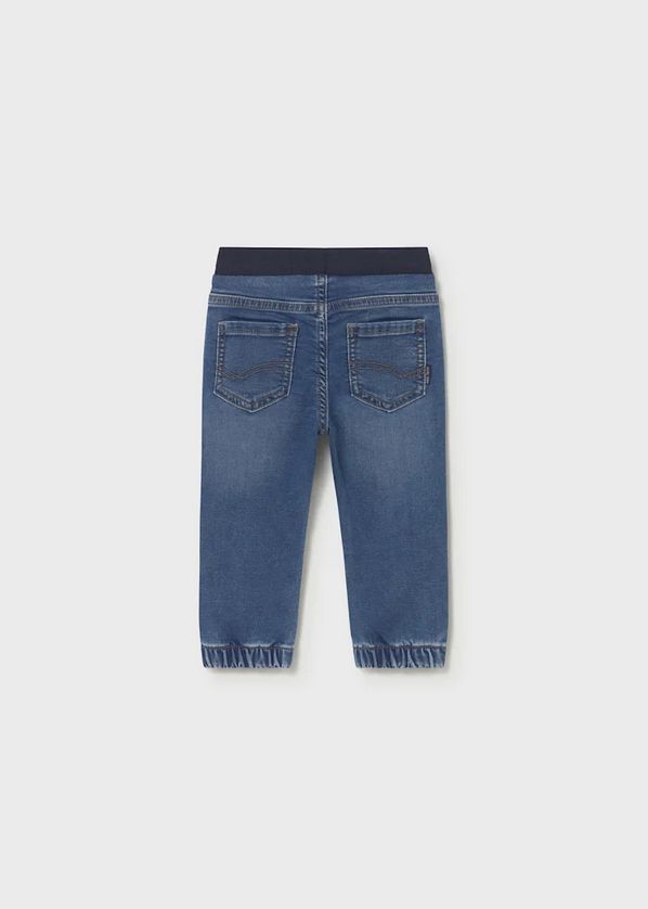 Mayoral 1017/1520 Baby Boy's Long Sleeve T-Shirt & Denim Jogger Pants w/Drawstrings Set