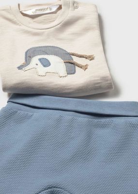 Mayoral 1599 Baby Long Sleeve Elephant Top & Footsie Set