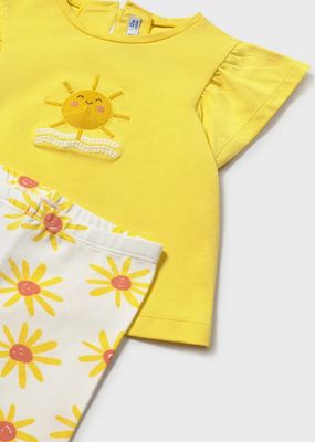 Mayoral 1751 Baby Girl Top & Legging Set- SUN Print/ 