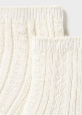 Mayoral 9050 Baby's Cable Knit Socks Gift Box Set 2PC/