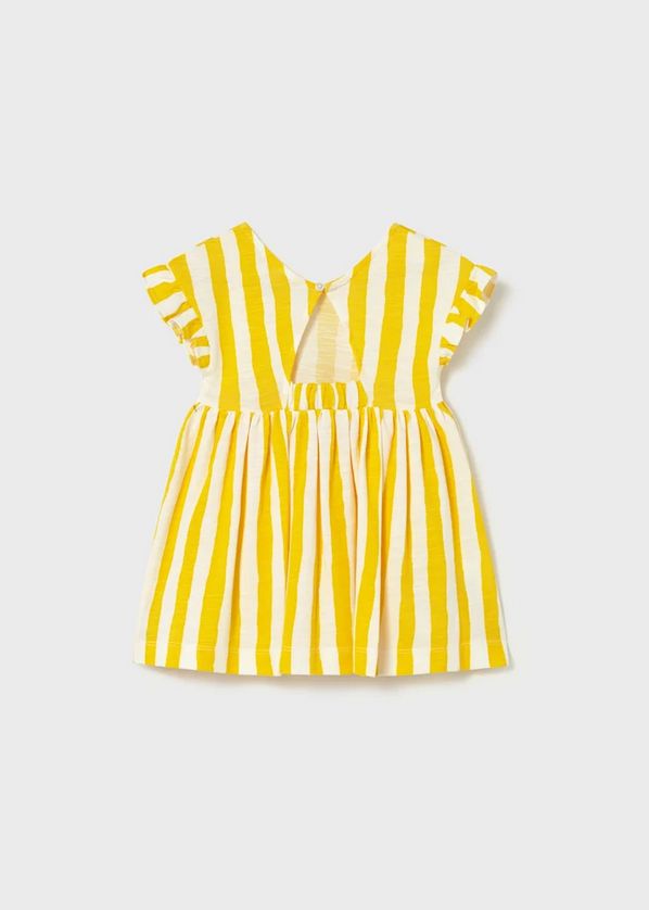 Mayoral 1925 Baby Girl Striped Ruffle Sleeve Dress