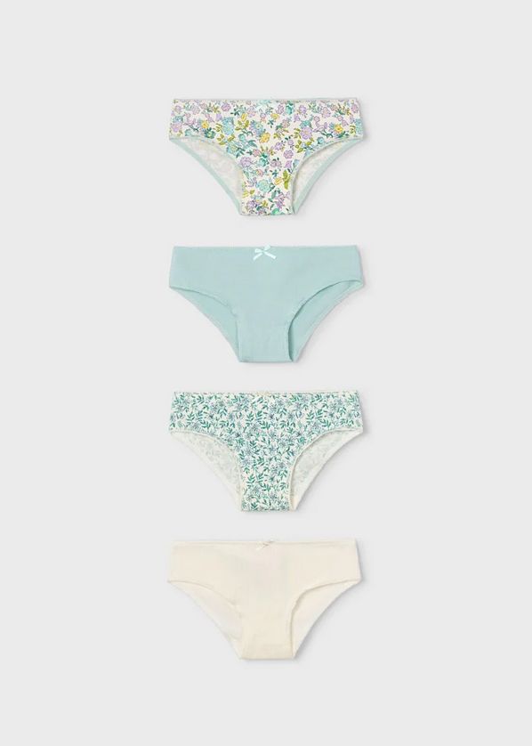 Mayoral 10174 Girl’s Junior Solid & Pattern Underwear Set 4PC