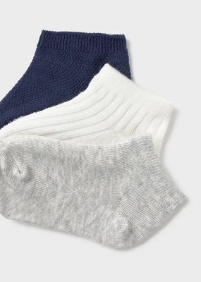 Mayoral 10136 Boy's Junior Basic Socks Set 3PC