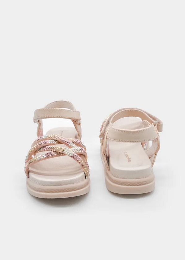 Mayoral 43.738 Girl's Rhinestone Detail Open Toe Sandals