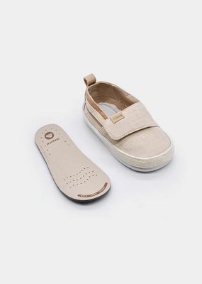 Mayoral 41.793 Baby's Basic Velcro Closure Linen Fabric Shoes
