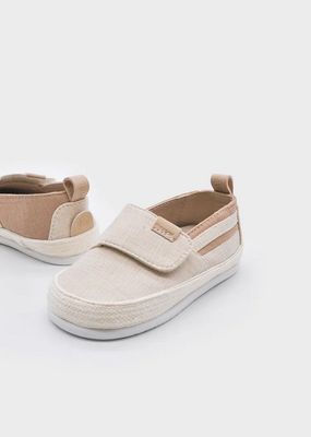Mayoral 41.793 Baby's Basic Velcro Closure Linen Fabric Shoes